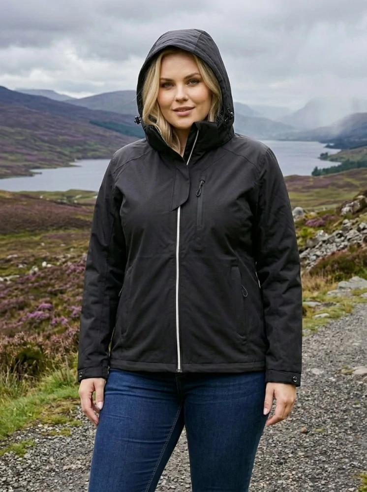 Dámská černá outdoorová bunda Temster XL–4XL 945