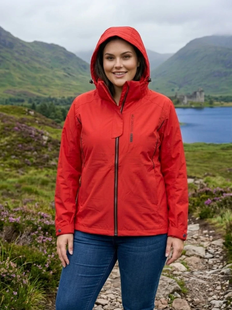 Dámská červená outdoorová bunda Temster XL–4XL 944