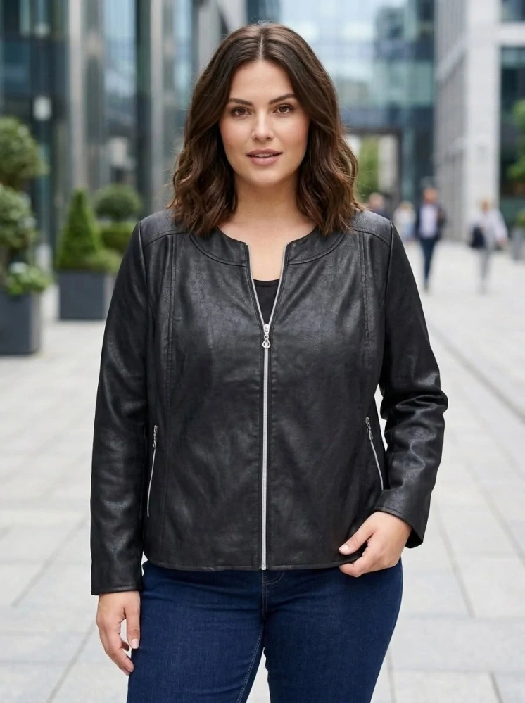 Dámská elegantní černá bunda Anna 939