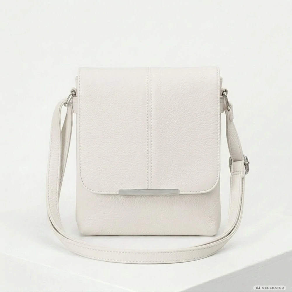 Bílá crossbody kabelka Tessra L4881