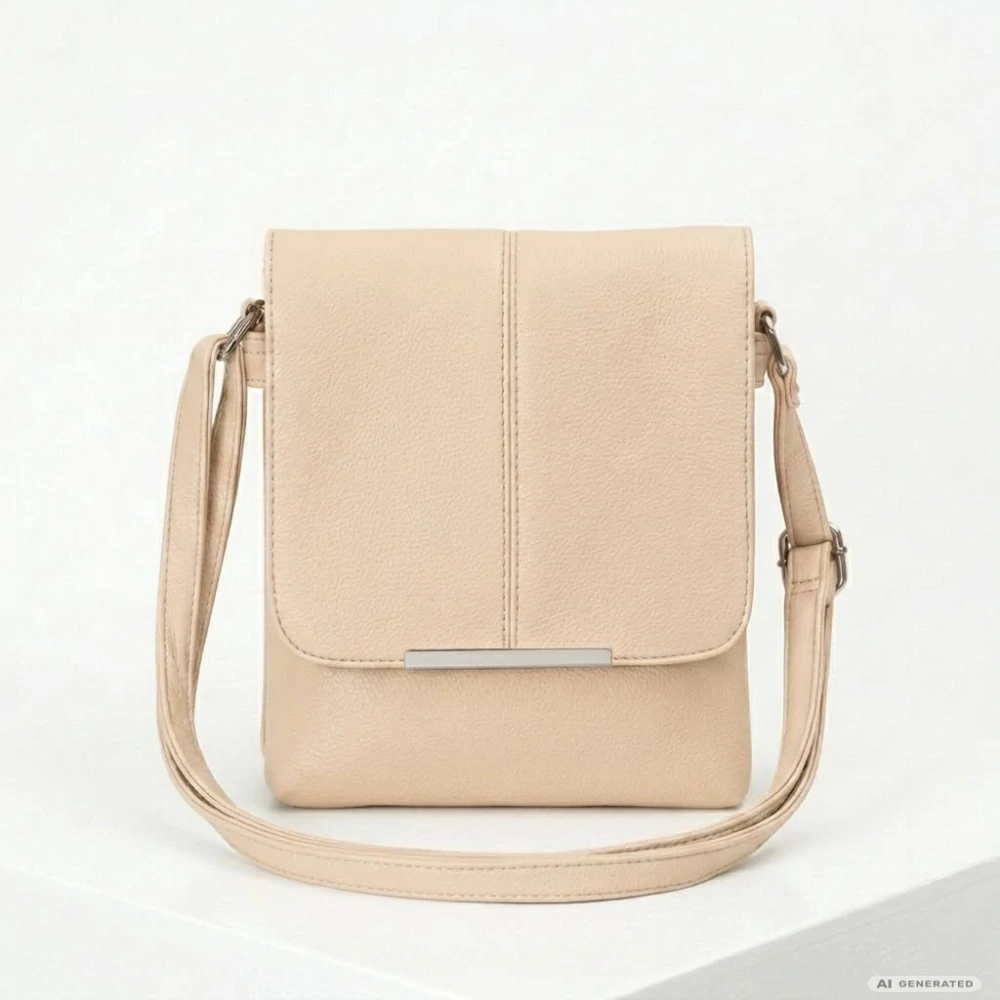 Béžová světlá crossbody kabelka Tessra L4880