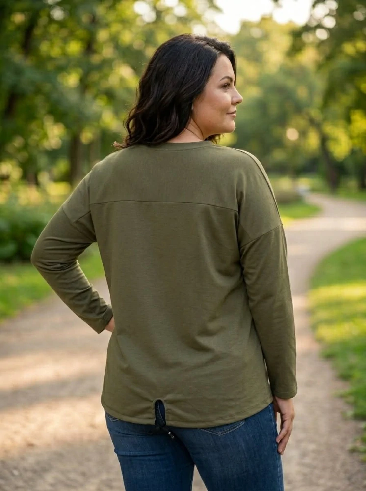 Dámská mikina Ilda khaki K840