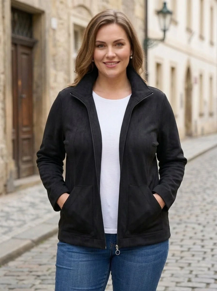 Dámská elegantní černá bunda Barča 729