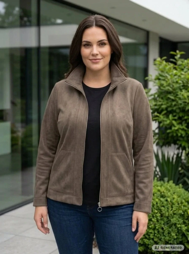 Dámská elegantní khaki bunda Barča 728