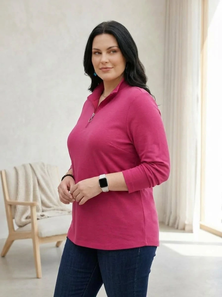 Dámská fleecová mikina Flíska růžová K809