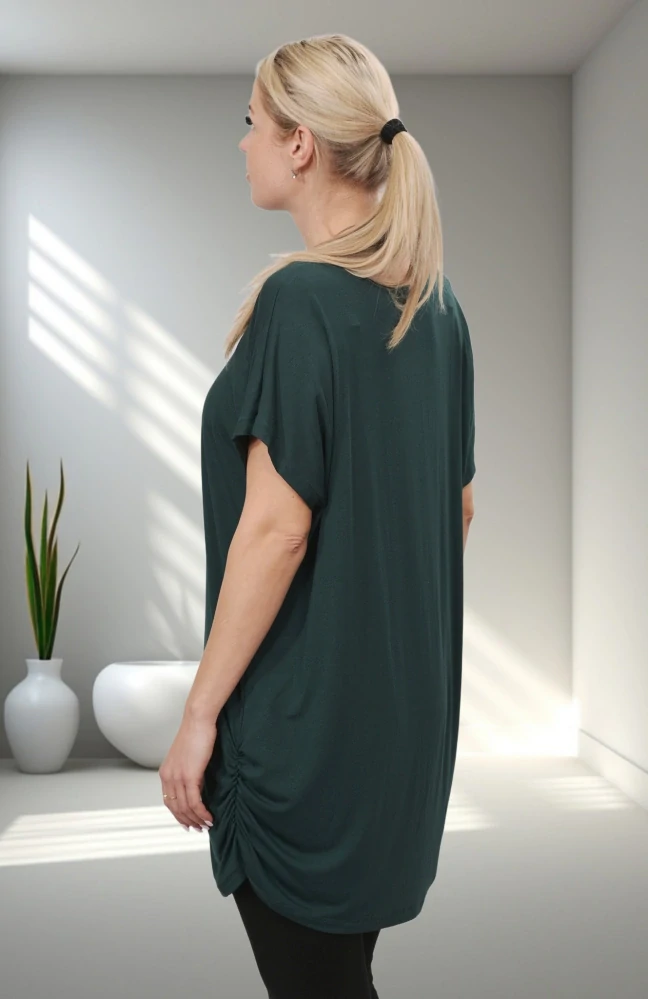Dámské zelené šaty nadměrná univerzální velikost XL - XXXL R1334