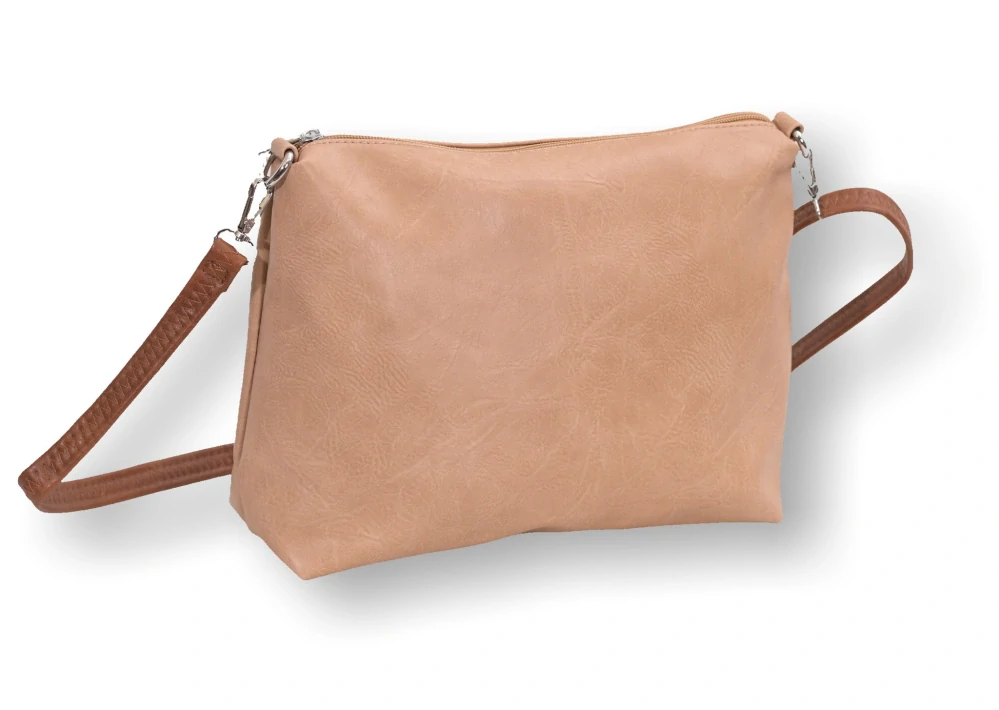 Malá dámská kabelka Pelletteria Beta béžová crossbody i na rameno T1129