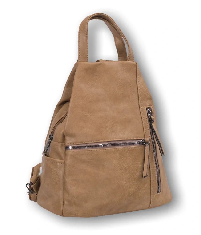 Dámský světle hnědý batoh Pelletteria Beta O1493