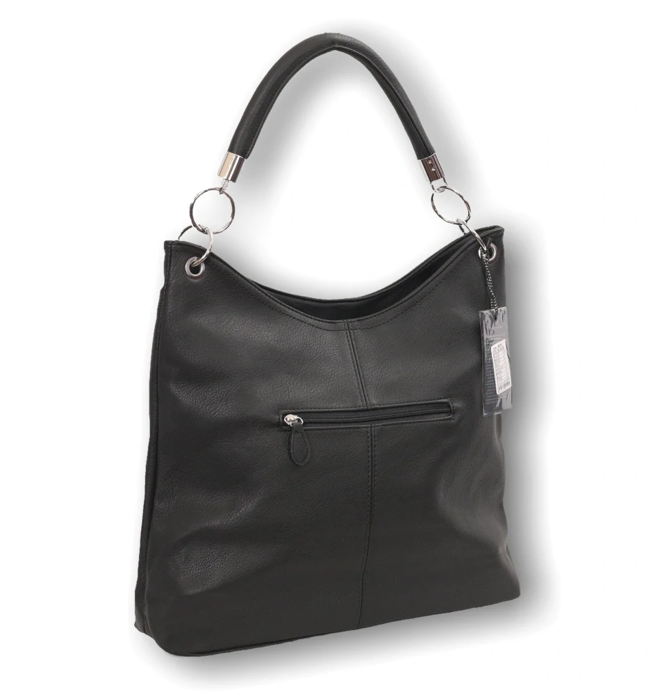Dámská černá shopper kabelka Tessra do ruky i na rameno S3520