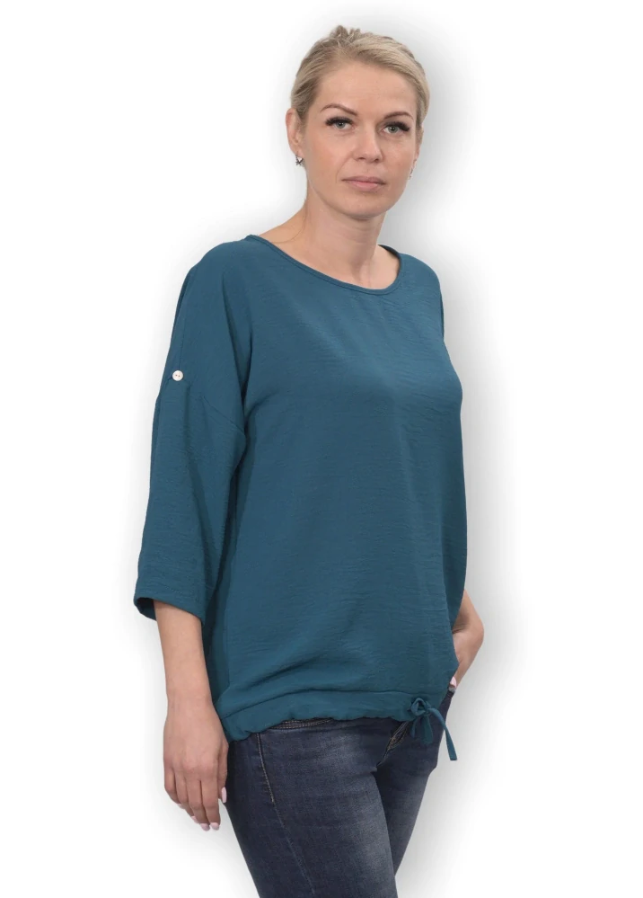 Dámské petrol triko v uni velikosti L - XXL S1570