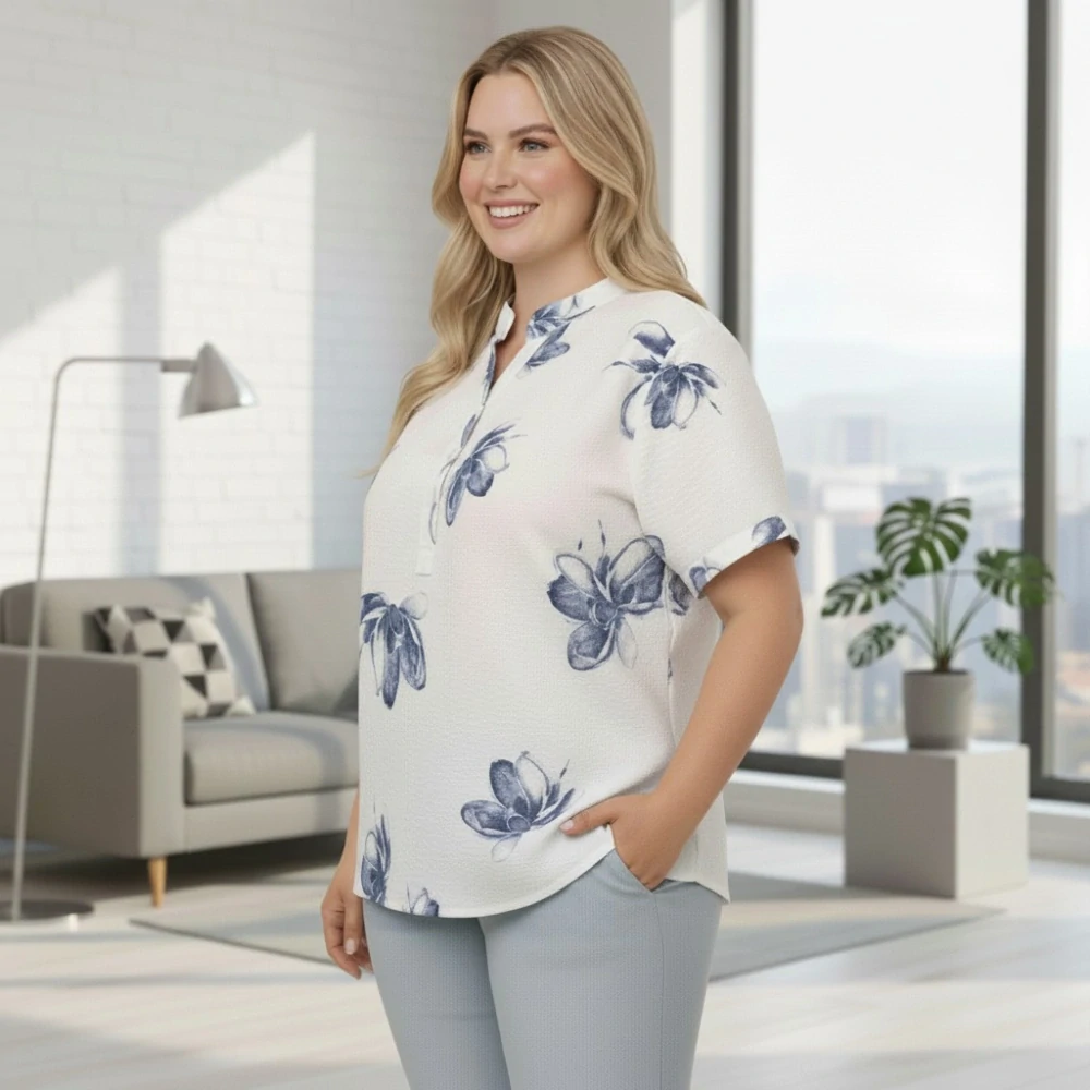 Dámská béžová bavlněná košile uni velikost L - XXL P1594