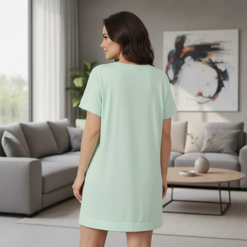 Dámské světle zelené letní šaty uni velikost L-XXL Q1634