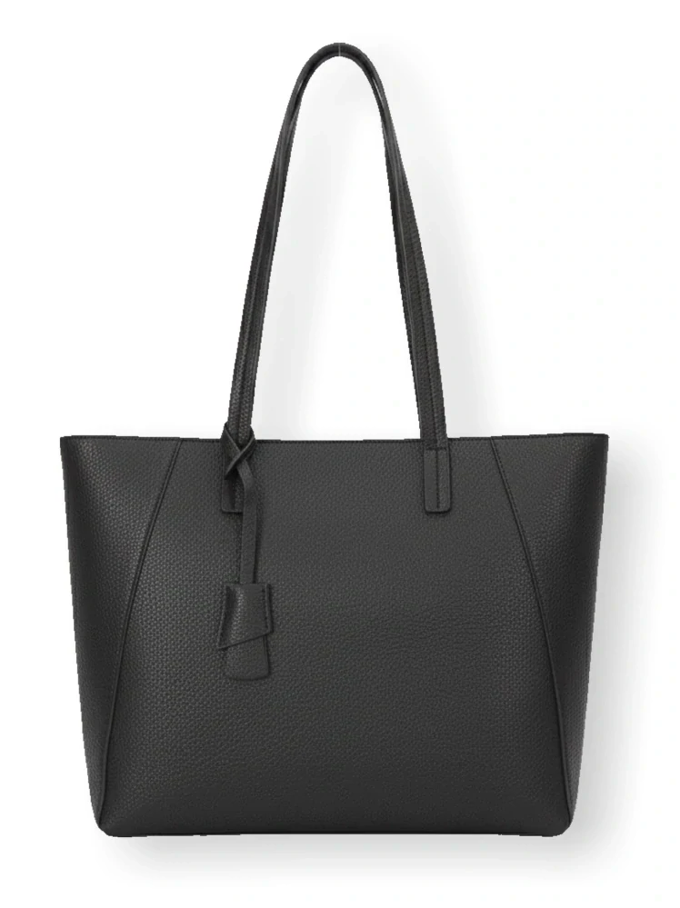 Dámská velká černá shopper kabelka Amalia L4955