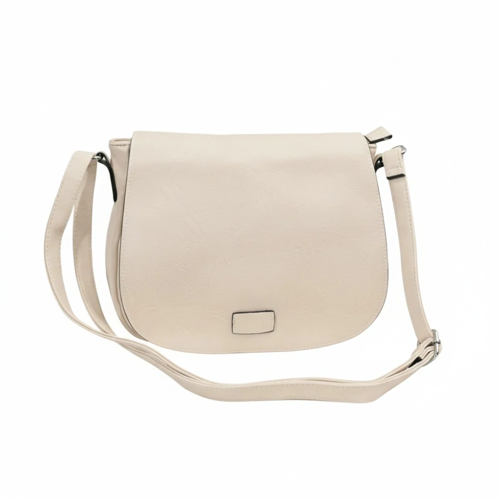 Dámská smetanová lovecká kabelka Pelletteria Beta crossbody i na rameno N1447