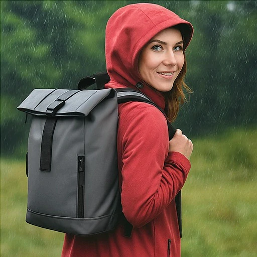 Nepromokavý šedý batoh Jessica Bags M3980