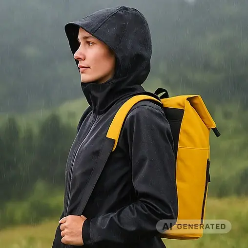 Nepromokavý žlutý batoh Jessica Bags M3979
