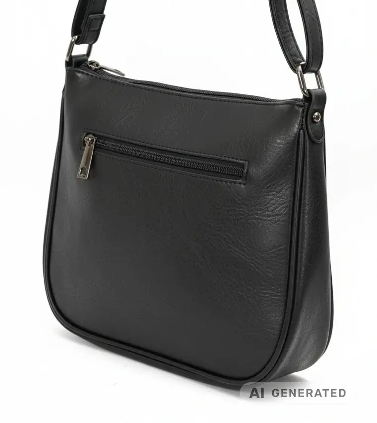 Dámská černá lovecká kabelka Tessra crossbody i na rameno N1485