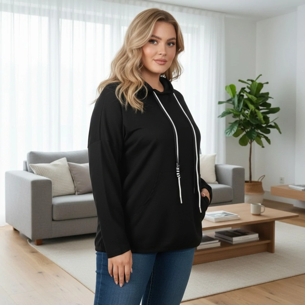 Dámská mikina Eli XL-XXXL - černá