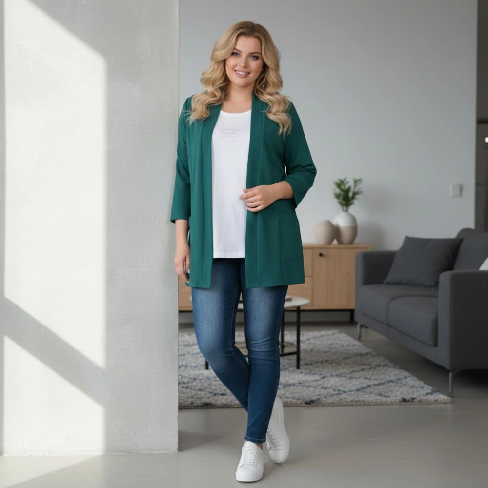 Dámský kardigan Sylwia zelený M3486