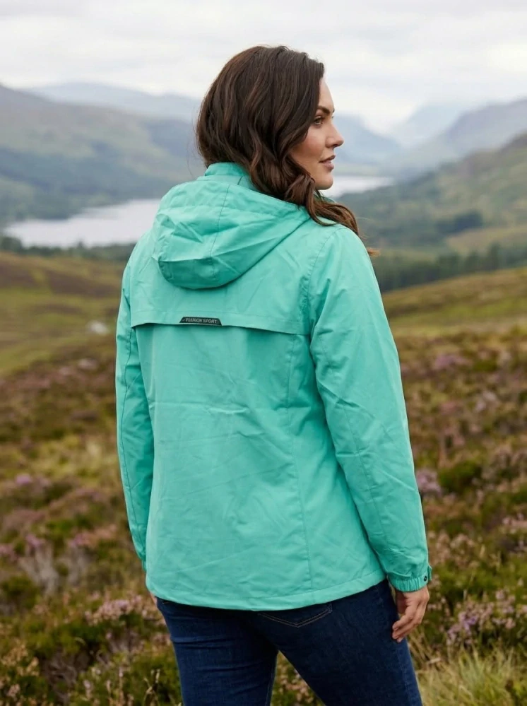 Dámská tyrkysová outdoorová bunda Temster XL–4XL 943