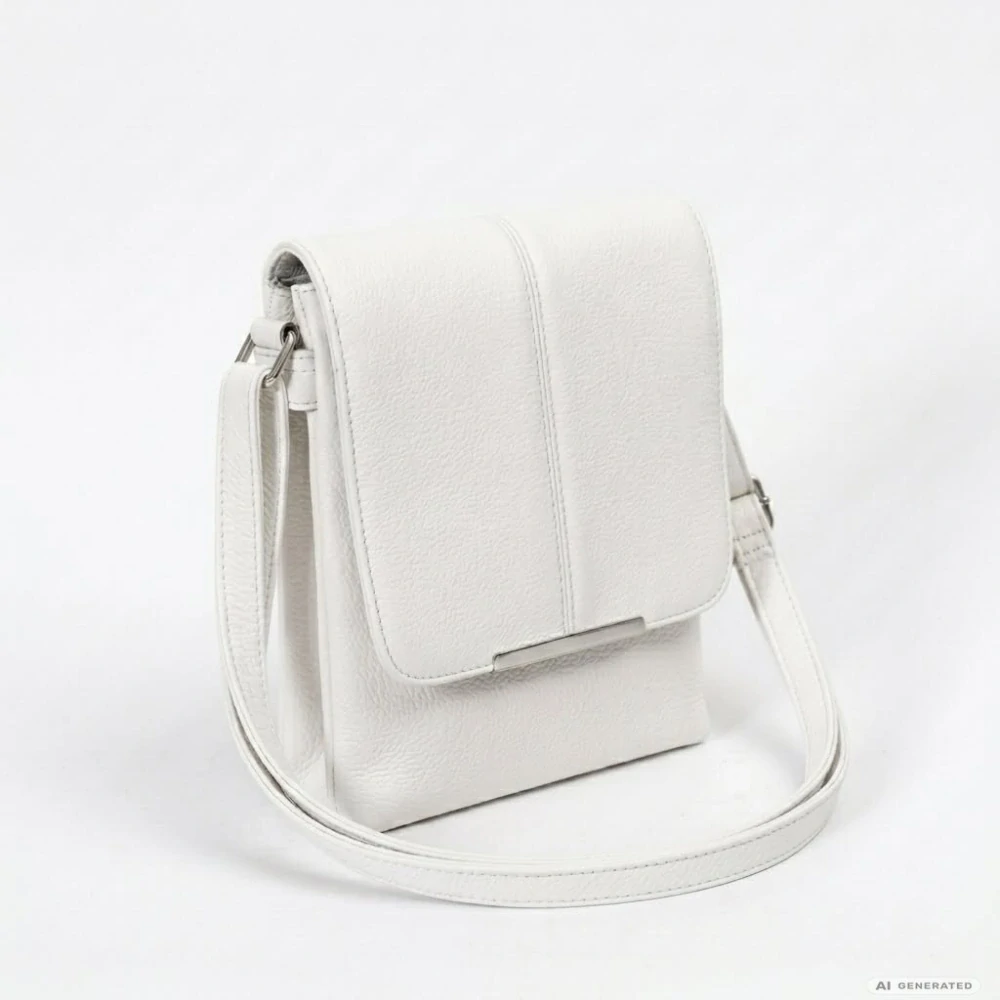 Bílá crossbody kabelka Tessra L4881