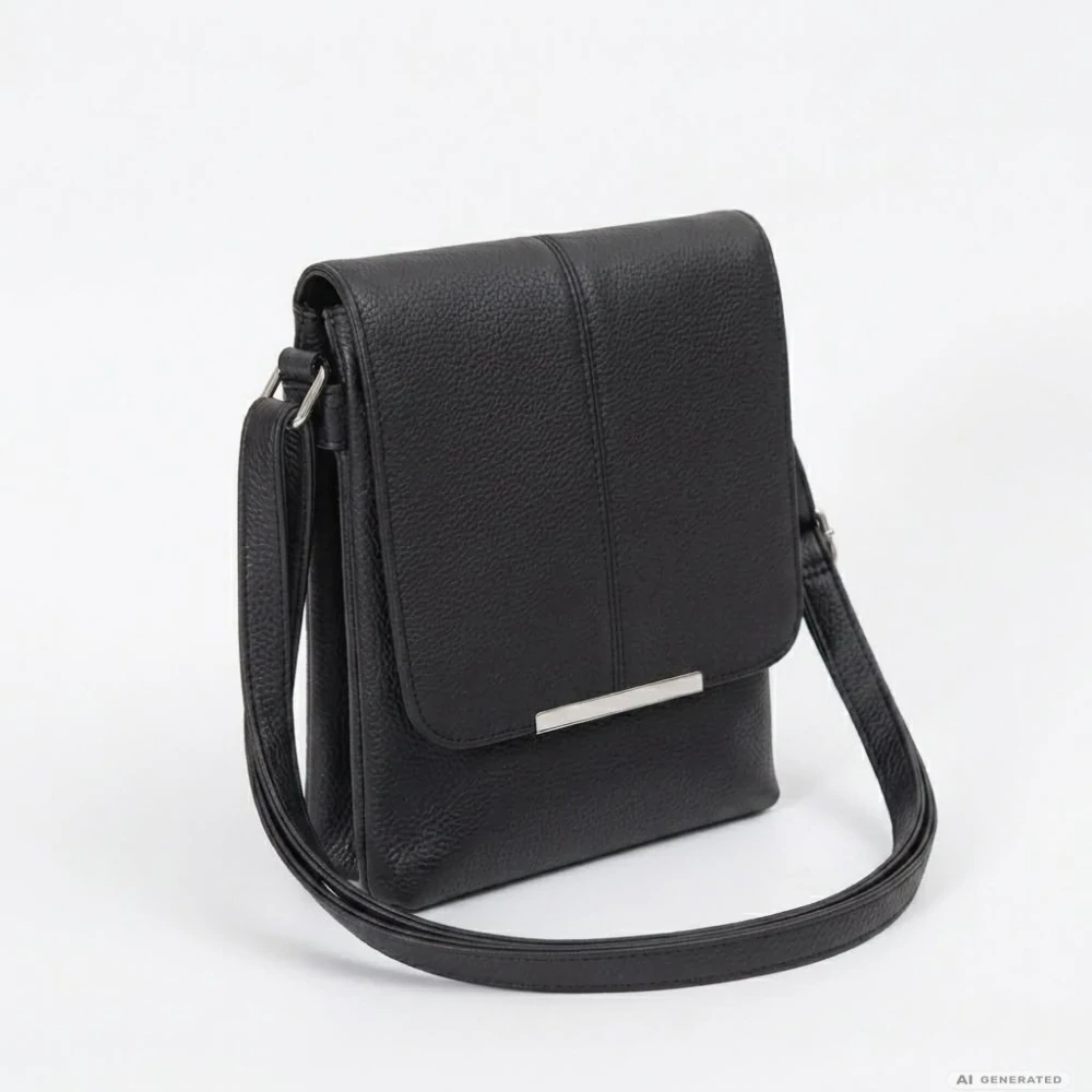 Černá crossbody kabelka Tessra L4879