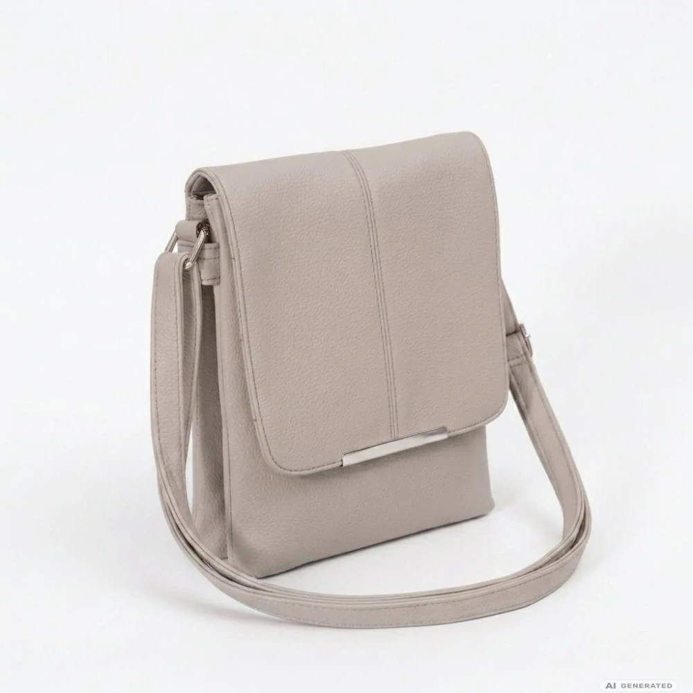 Šedá crossbody kabelka Tessra L4878