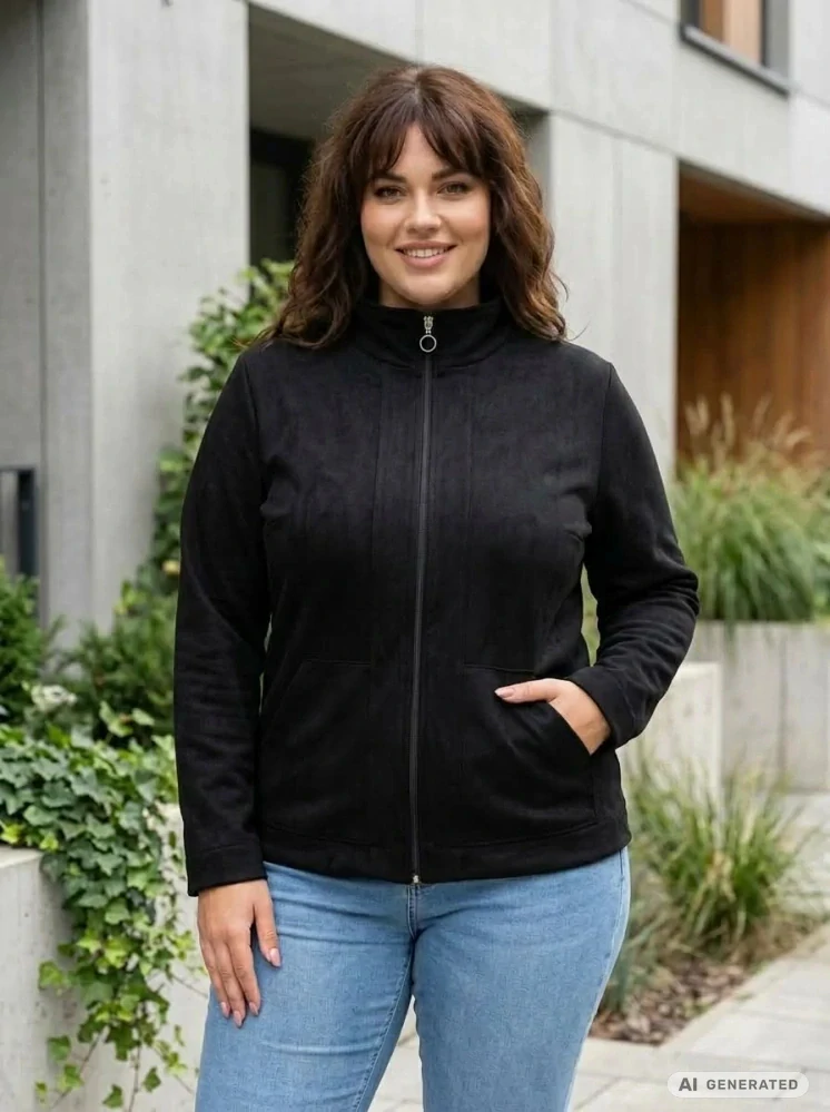 Dámská elegantní černá bunda Barča 729