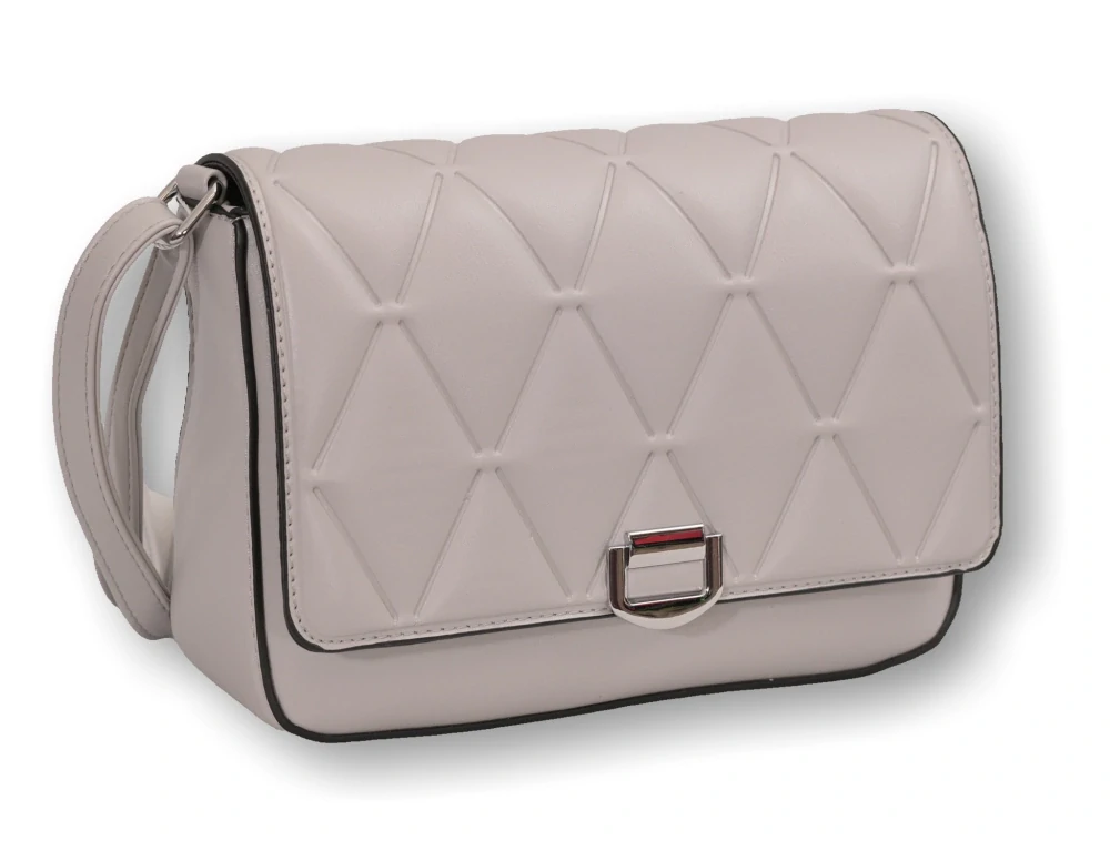 Dámská šedá malá elegantní crossbody kabelka David Moda O1456