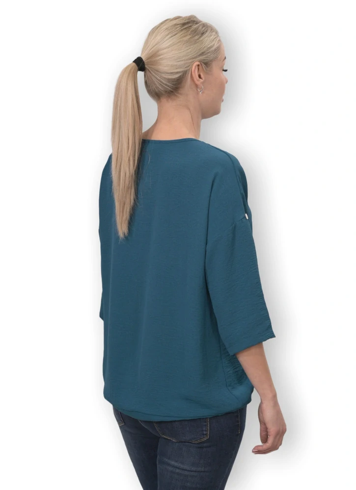 Dámské petrol triko v uni velikosti L - XXL S1570