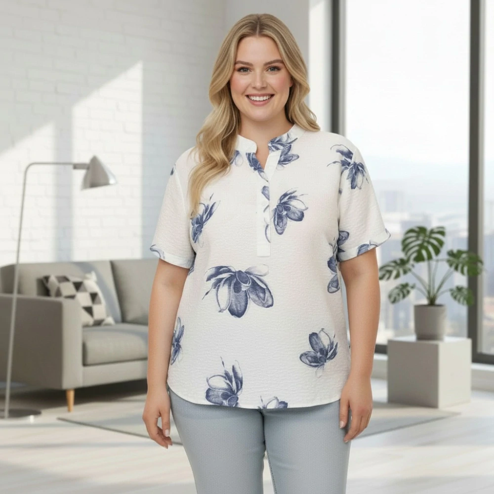 Dámská béžová bavlněná košile uni velikost L - XXL P1594