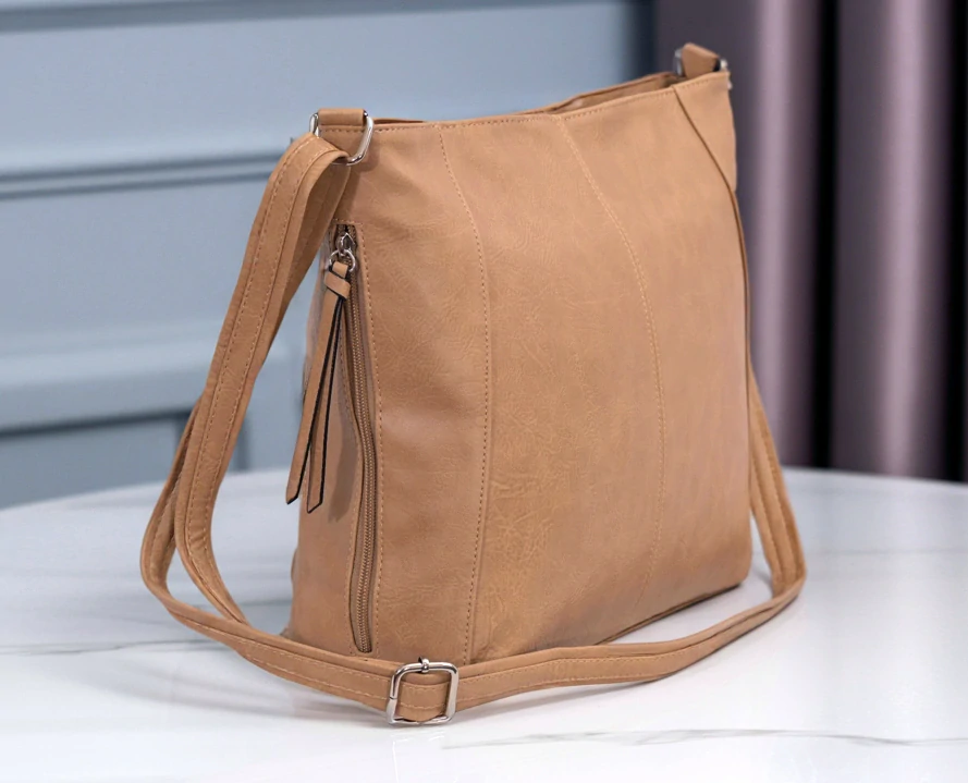 Dámská velká hnědá kabelka David Moda L4986