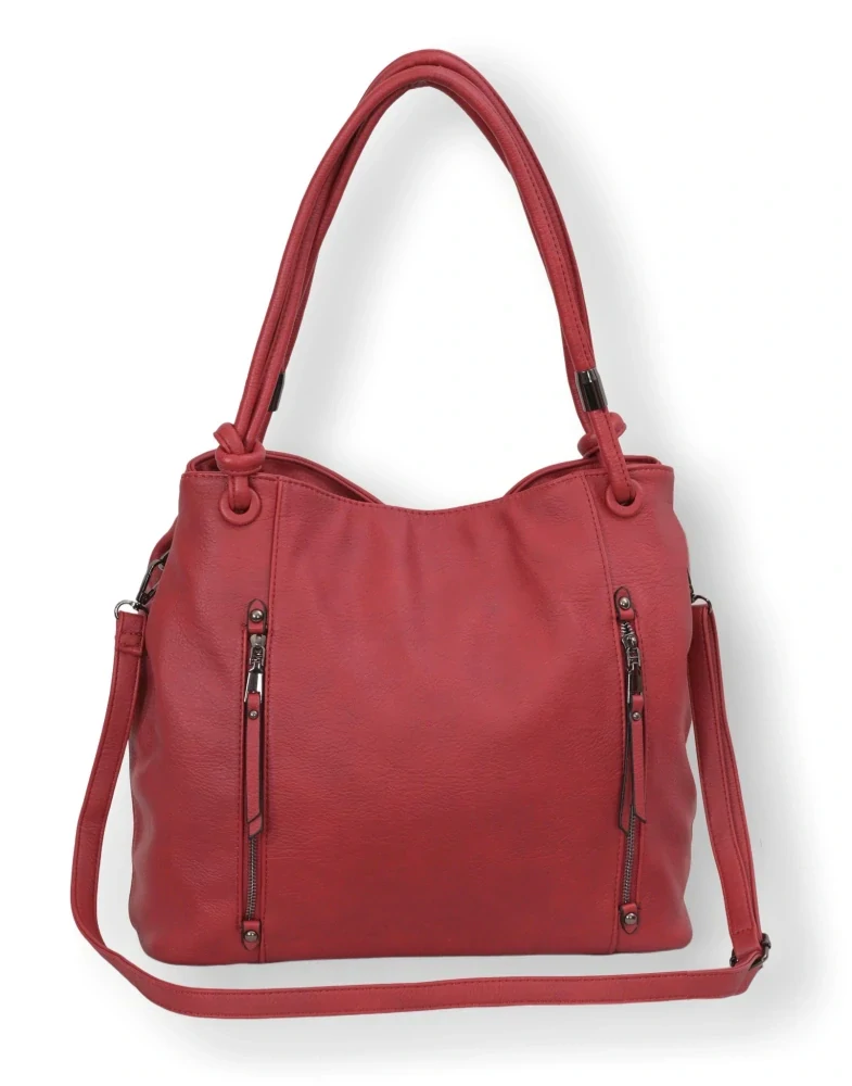 Dámská červená shopper kabelka Bella Belly M4956