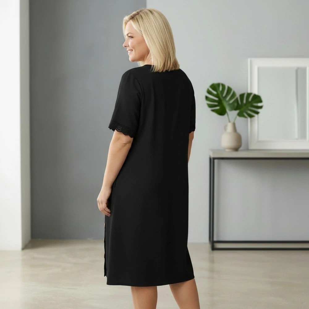 Dámské letní šaty Link moda černé L625