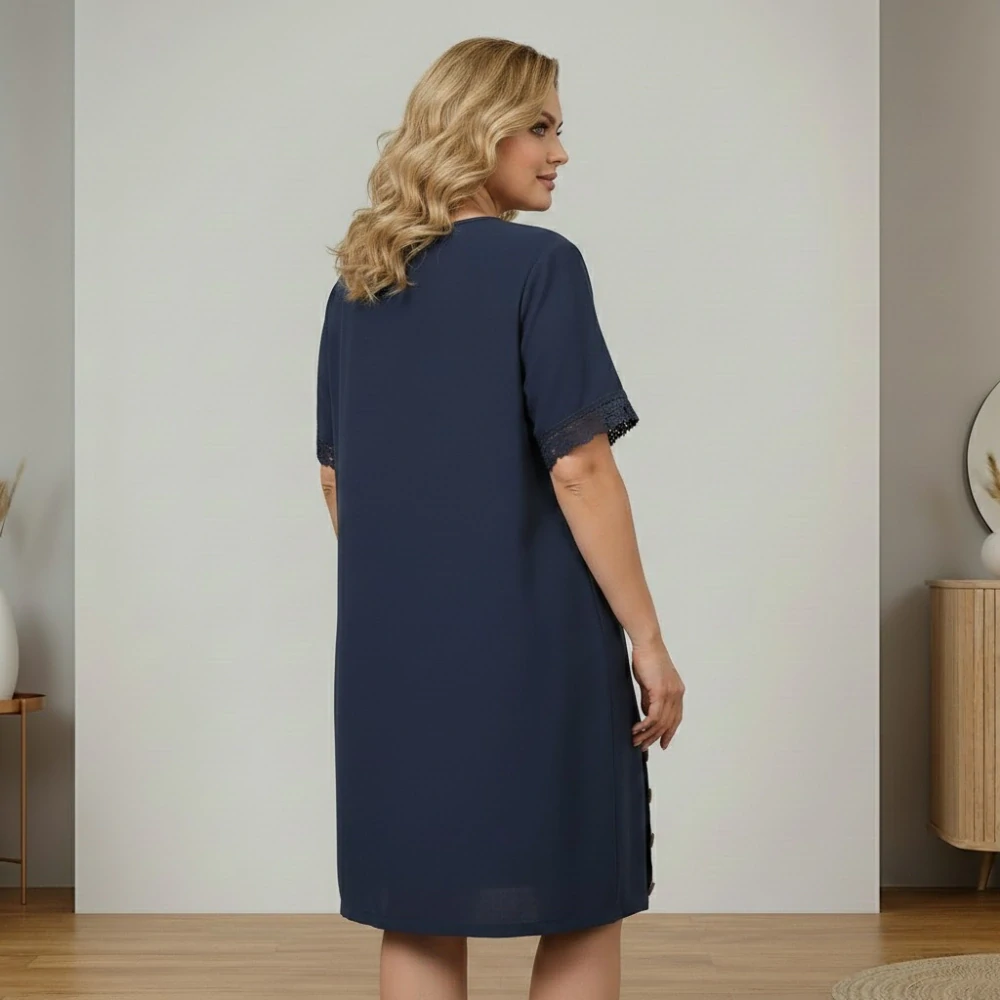 Dámské letní šaty Link moda tmavě modré L622