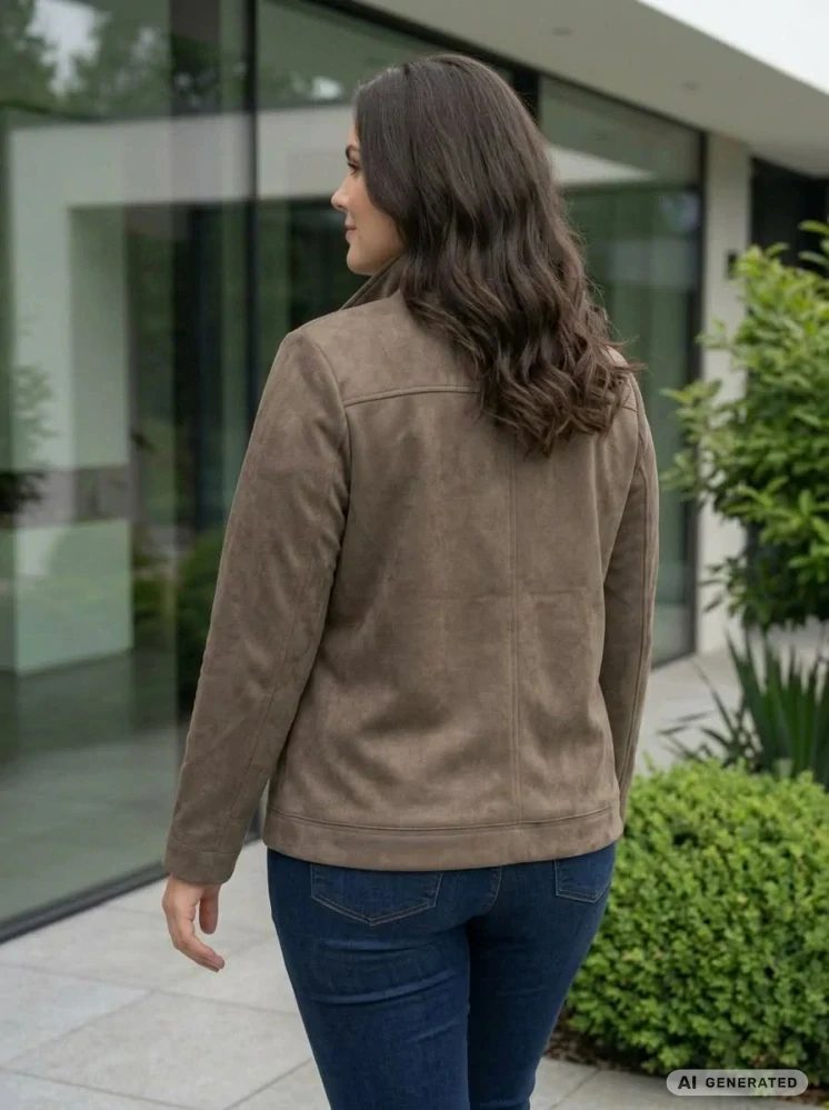 Dámská elegantní khaki bunda Barča 728