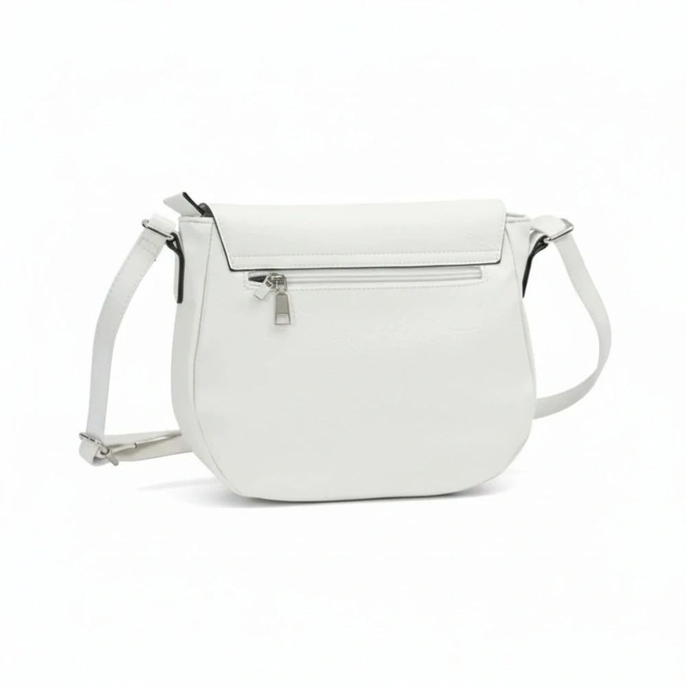 Dámská bílá lovecká kabelka Pelletteria Beta crossbody i na rameno N1442