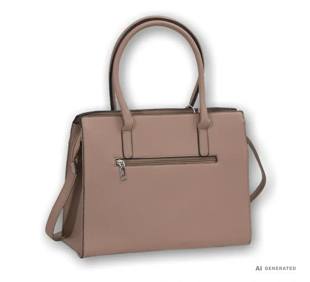 Dámská hnědá elegantní kabelka David Moda do ruky i na rameno S1450