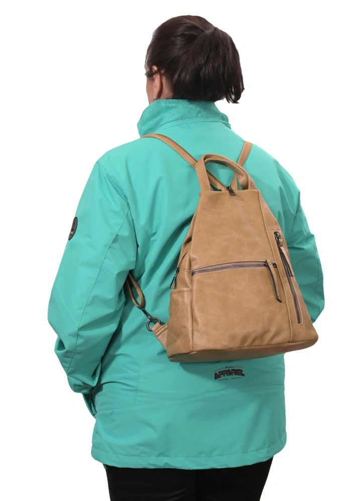 Dámský světle hnědý batoh Pelletteria Beta O1493