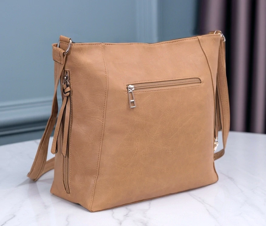 Dámská velká hnědá kabelka David Moda L4986