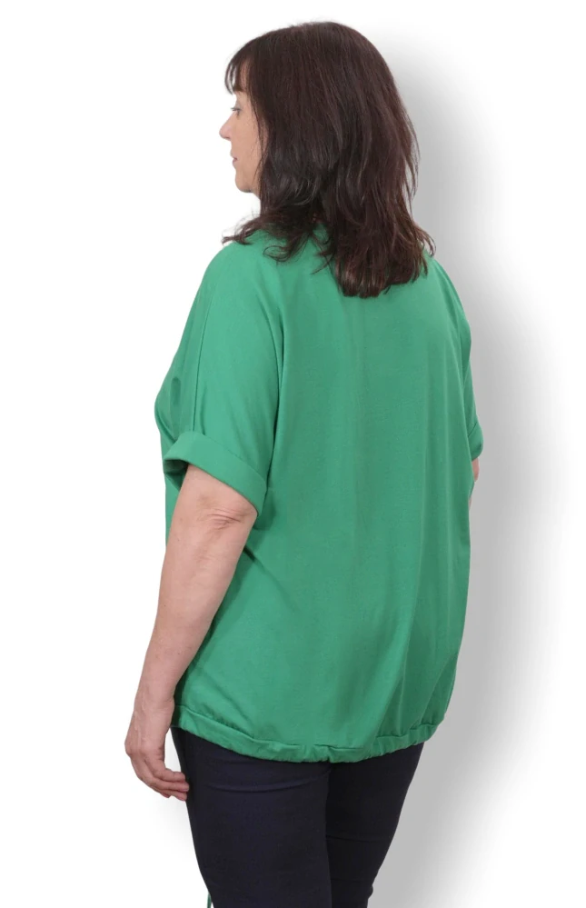 Dámské zelené triko nadměrná univerzální velikost XL - 3XL R1313
