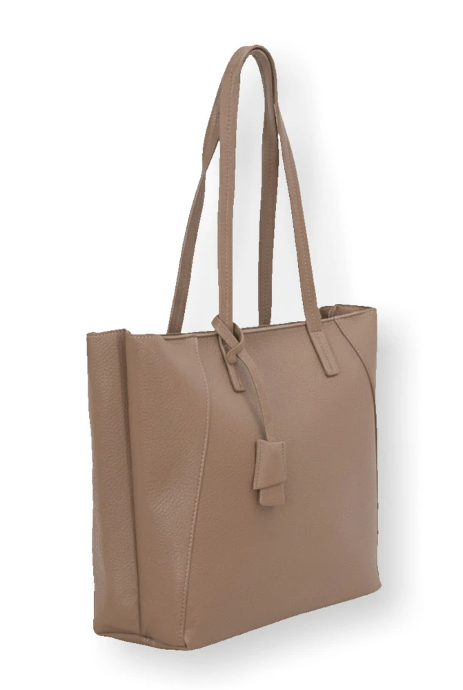 Dámská velká světle hnědá shopper kabelka Amalia L4956
