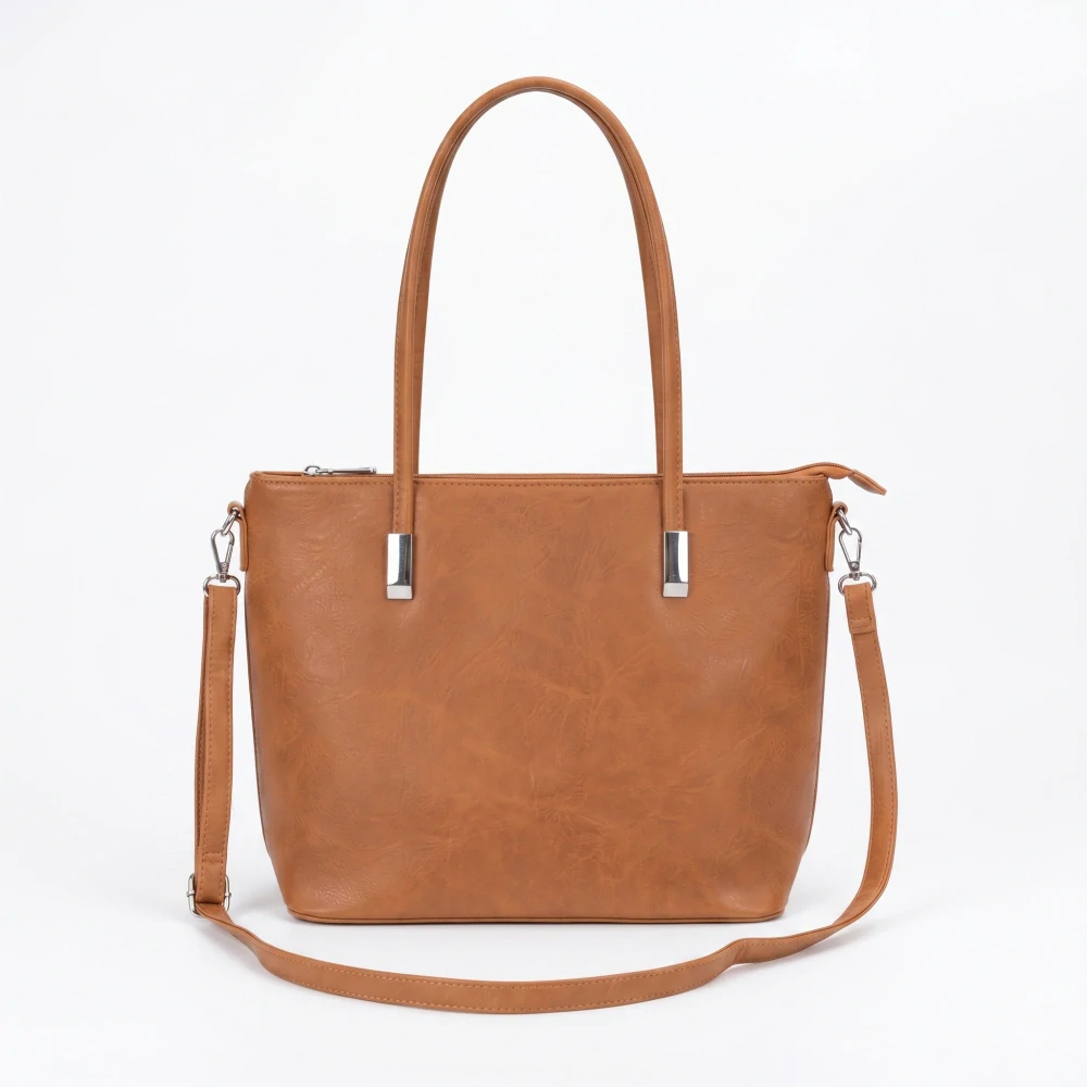 Hnědá kabelka Herisson ve dvou velikostech. L4886