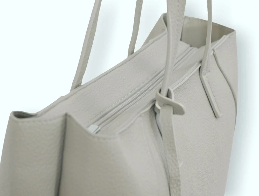 Dámská velká béžová shopper kabelka Amalia L4958