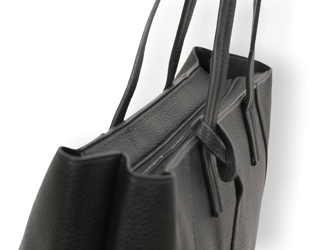 Dámská velká černá shopper kabelka Amalia L4955