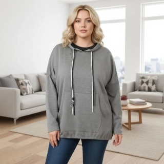 Dámská mikina Eli XL-XXXL - šedá