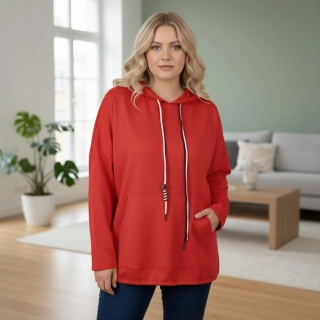 Dámská mikina Eli XL-XXXL - červená