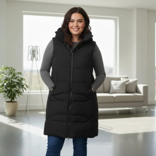 Dámská zimní černá vesta Temster 984