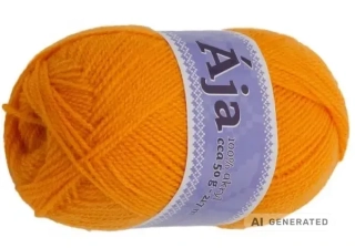 Příze Ája 930 oranžová