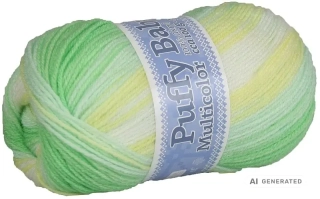 Příze Puffy baby NGM 522 žlutozelenkavá